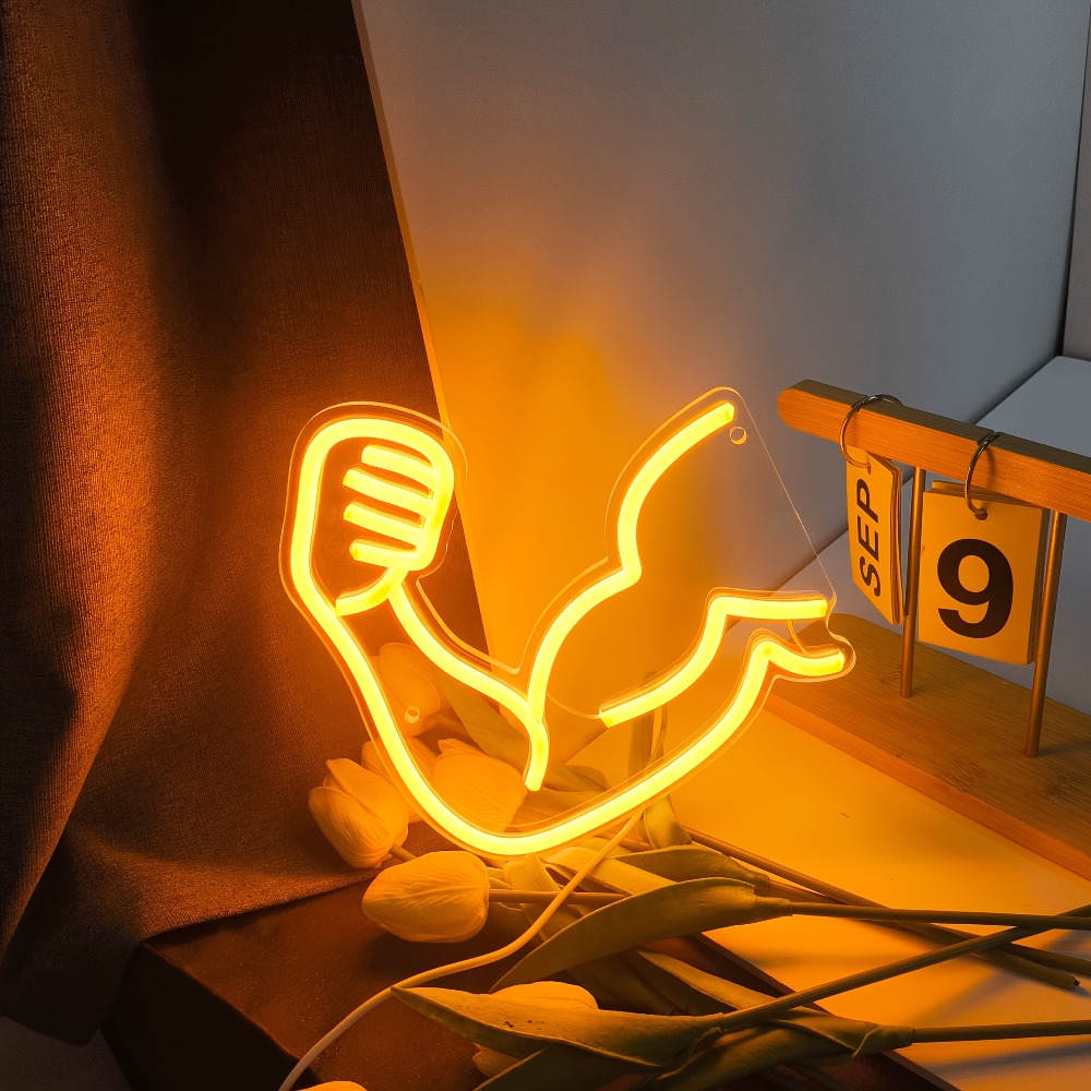 Home Gym Neon Sign - Fitness Motivation Light - Muscle Neon