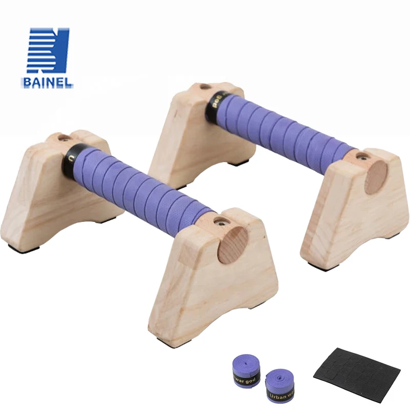 Push Up Stand Bar - Wooden Push-up Stand Non-SlipPush Up Bar
