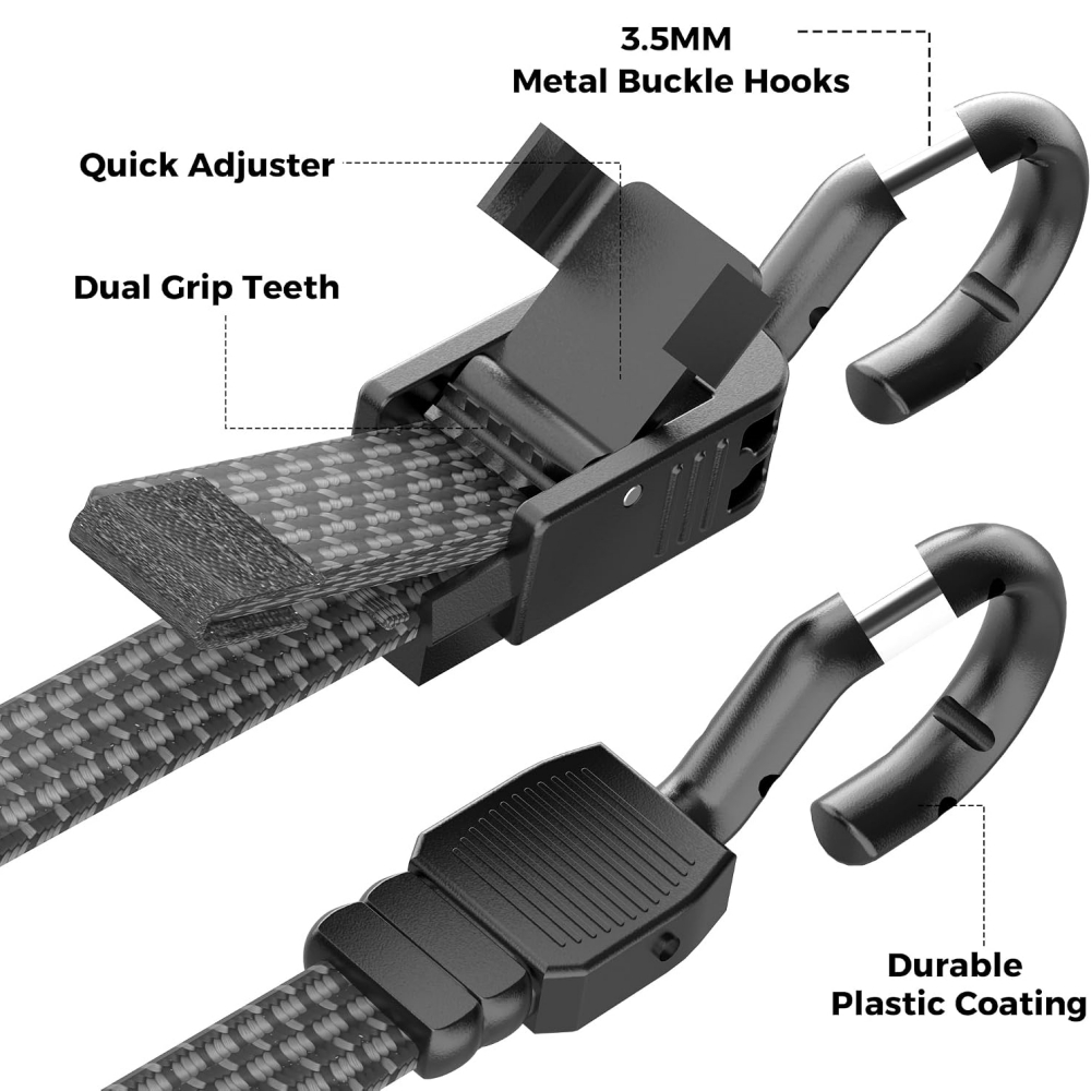 Bungee Cords with Metal Hooks  - Resistance Band Heavy recension och pris