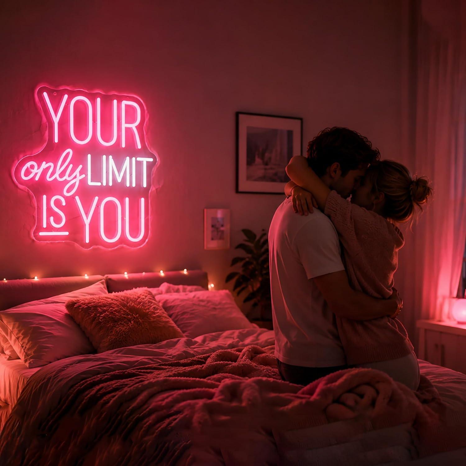 Your Only Limit Is You Neon Si - Home Gym Neon Sign recension och pris