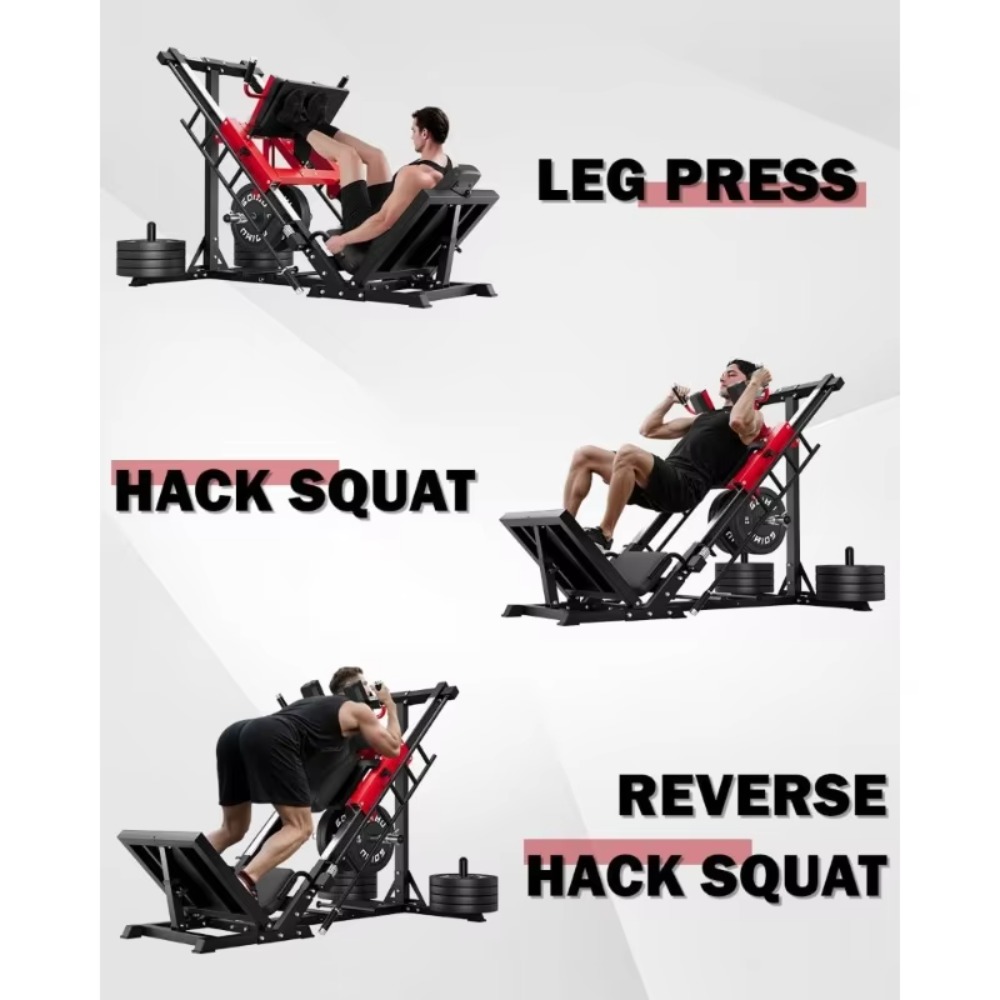 3-in-1 Leg Press Hack Squat Ma - Home Gym Quad Machine recension och pris