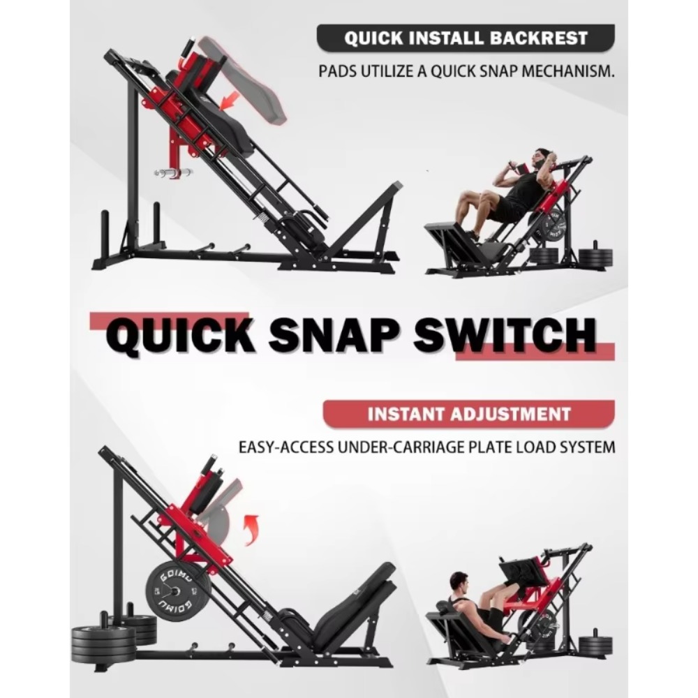 3-in-1 Leg Press Hack Squat Ma - Home Gym Quad Machine recension och pris