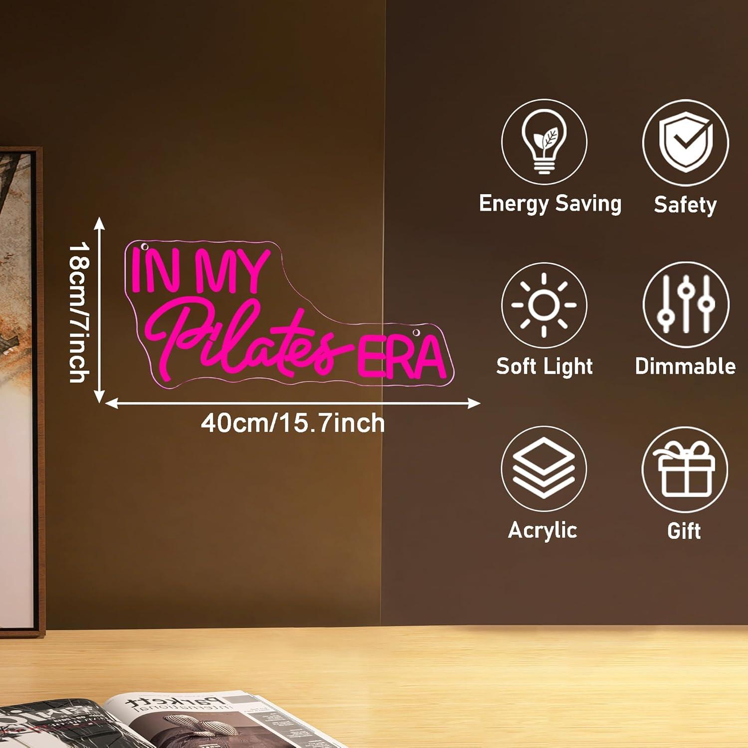 In My Pilates Era Neon Sign Di - Home Gym Neon Sign recension och pris
