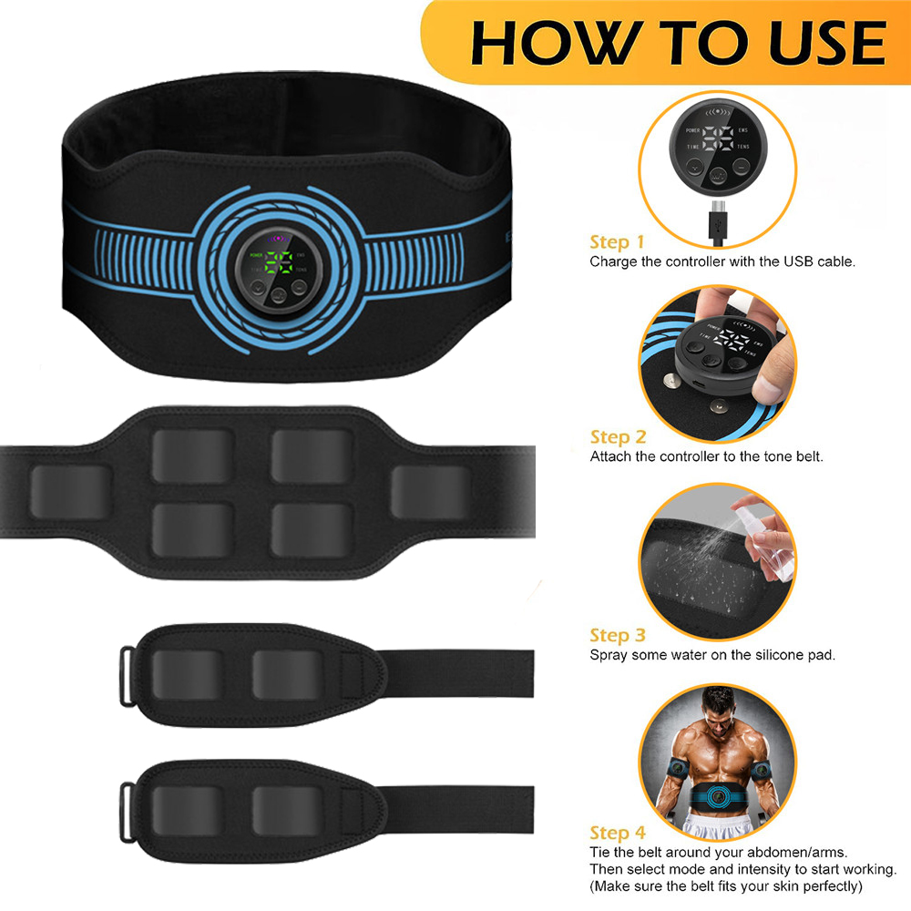 USB Rechargeable Abdominal Mus - Home Gym Needs recension och pris