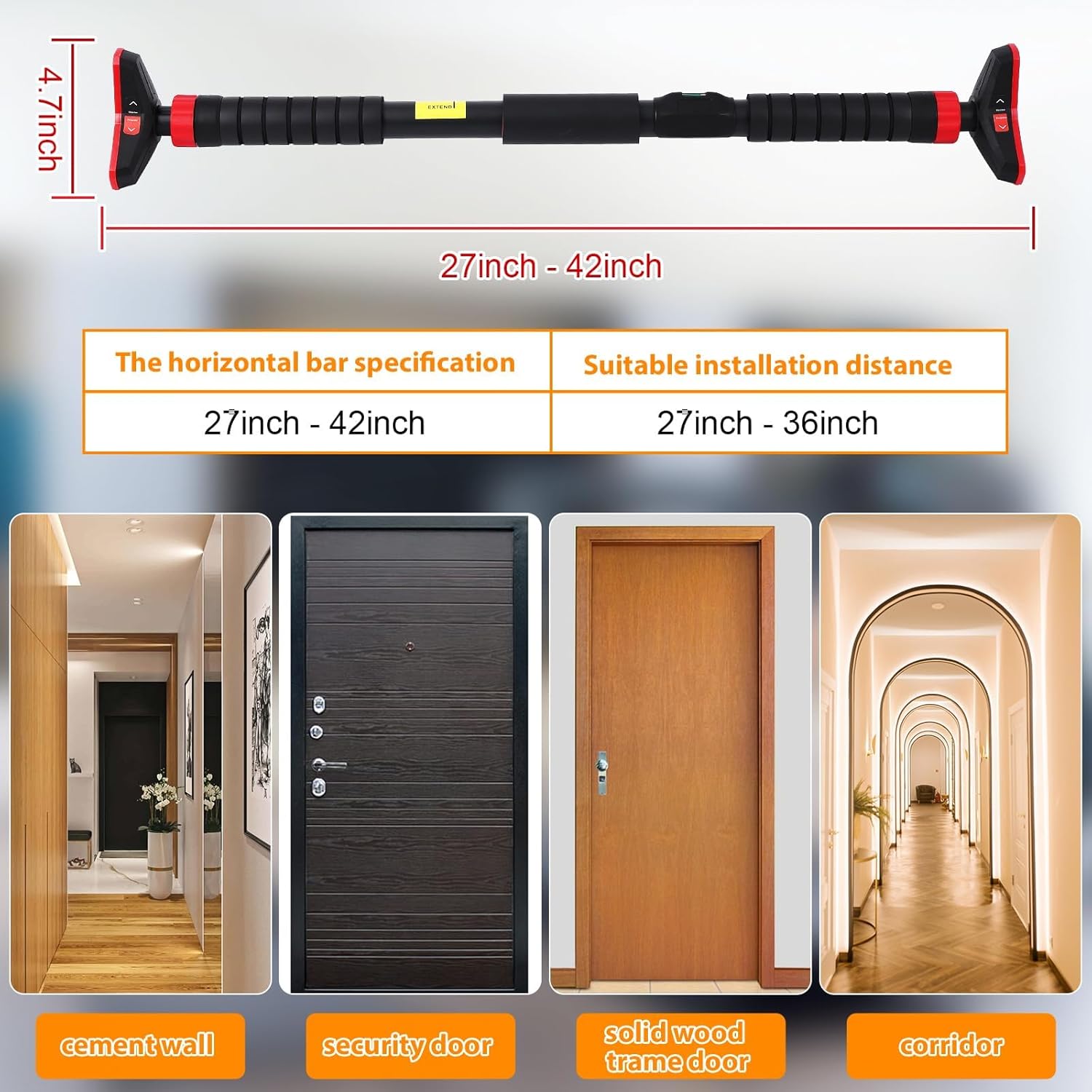 Pull-Up Bar,Chin Up Bar for Do - Home Gym Needs recension och pris