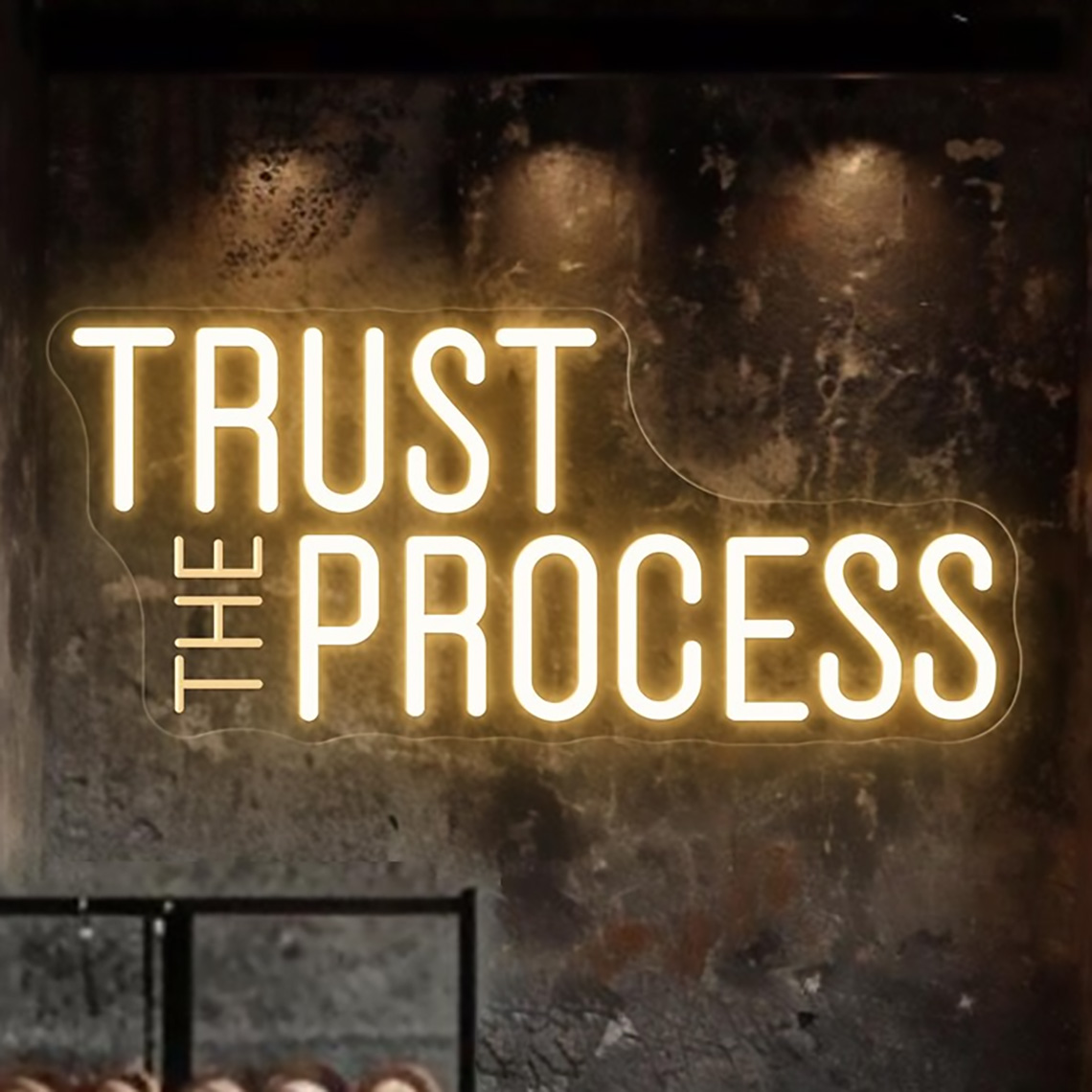 Trust The Process Neon Sign, C - Home Gym Neon Sign recension och pris