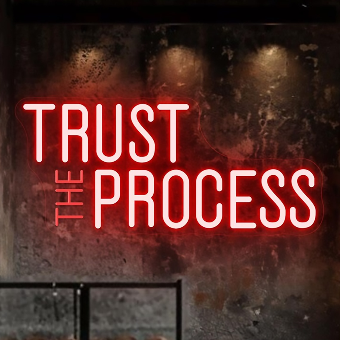 Trust The Process Neon Sign, C - Home Gym Neon Sign recension och pris