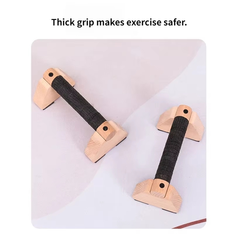 1 Pair Wooden Push Up Bar, for - Push Up Stand Bar recension och pris