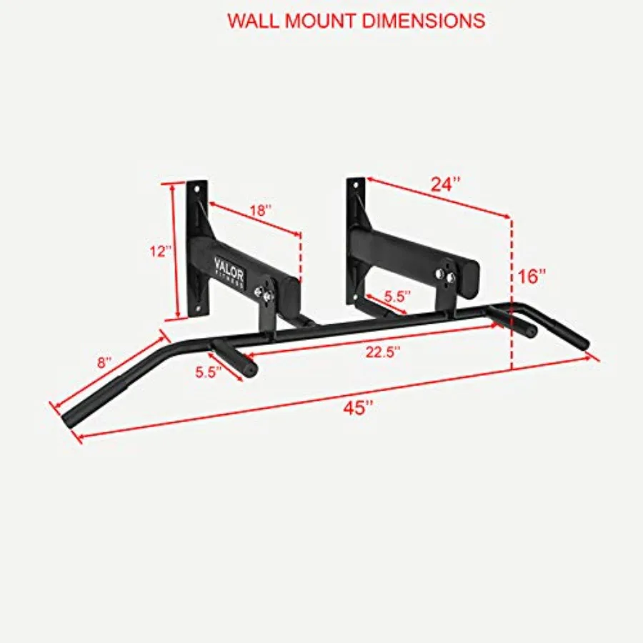 Six-Grip Pull Up Bar Wall or C - Home Gym Pull Up Bar recension och pris