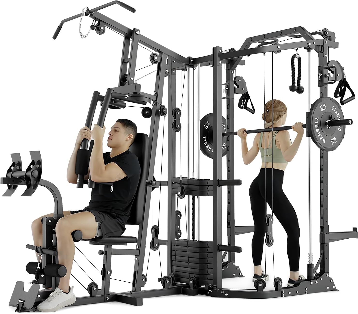 Dual-Station SmithΔ Machine Po - Home Gym One Machine recension och pris