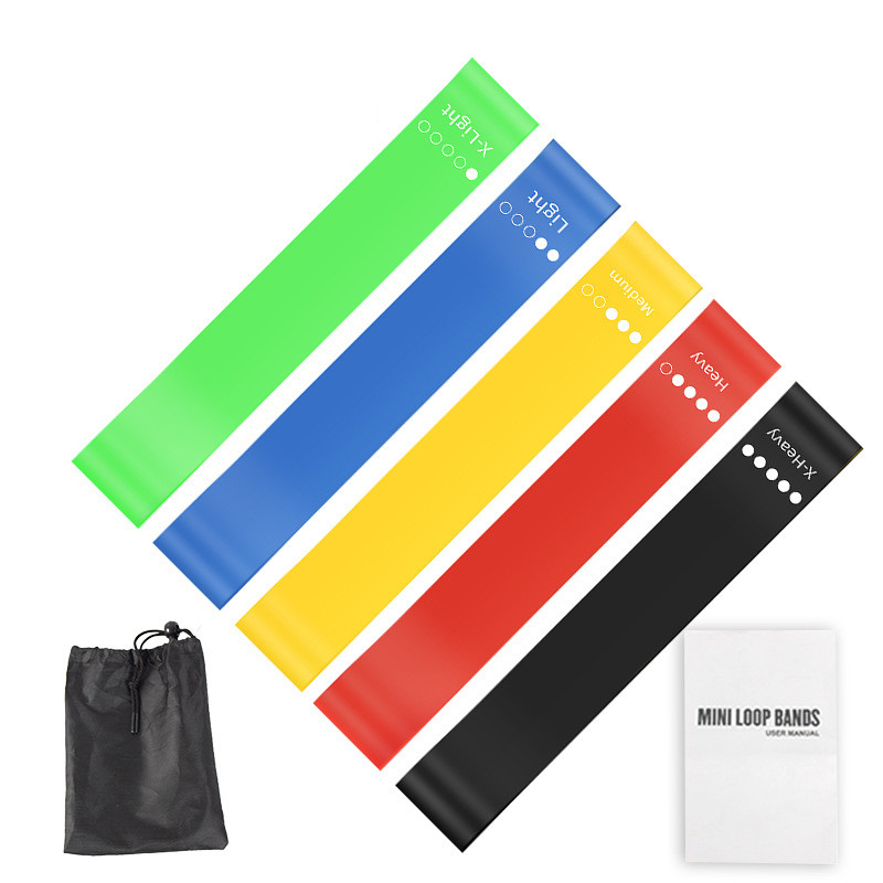 5Pcs TPE Resistance Bands Set  - Home Gym Manual recension och pris