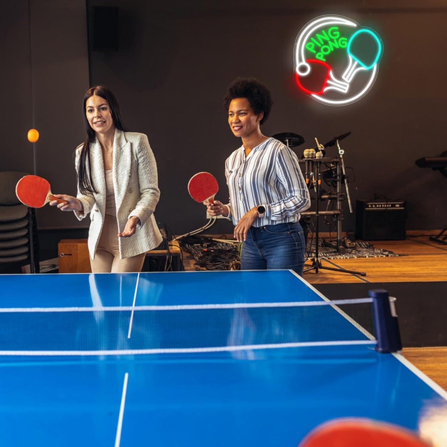Ping Pong Neon Sign USB Dimmab - Home Gym Neon Sign recension och pris