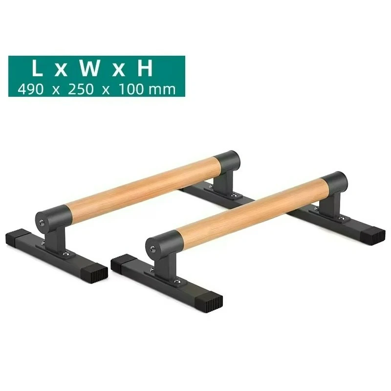 Solid Beech Wood Push Up Bars  - Push Up Stand Bar recension och pris