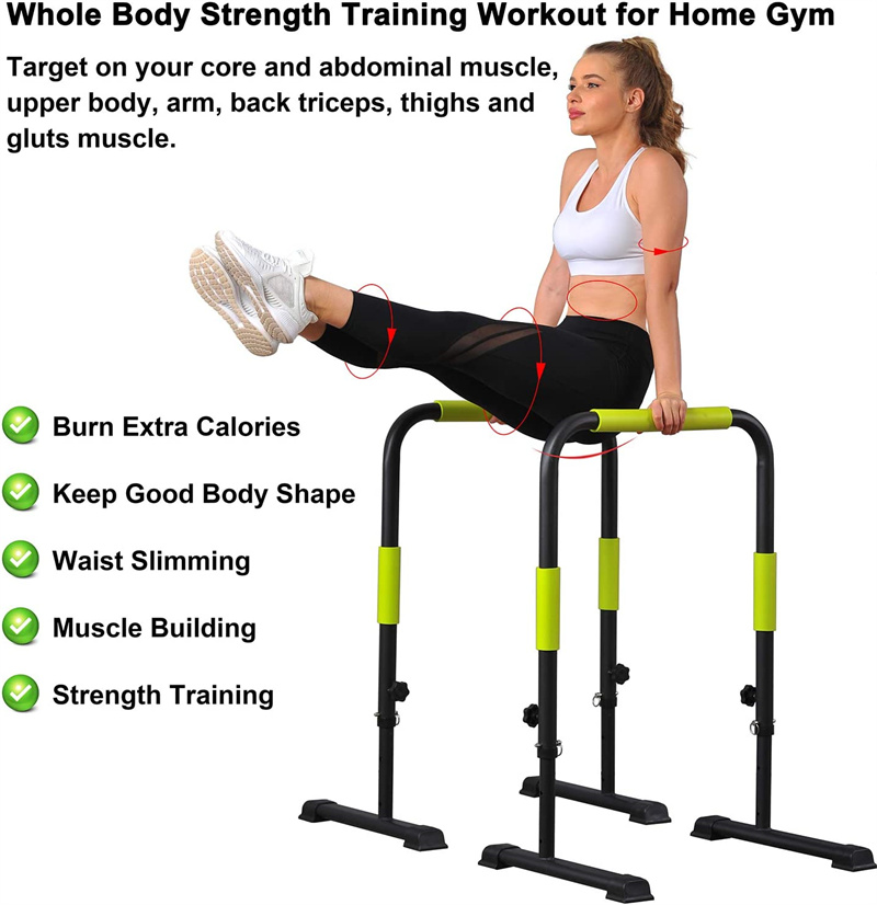Adjustable Push-Up Stand & Dip - Push Up Stand Bar recension och pris